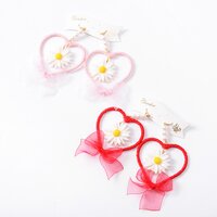 Swankiss Daisy Heart Earrings