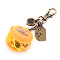 Marché du Q-pot. Jack-o’-lantern Macaron Bag Charm