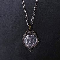 Berserk Skull Knight Coin Silver Pendant