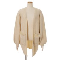 LIZ LISA Pocket Fur Knit Cardigan