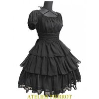 Atelier Pierrot Rose Lace Chiffon Dress