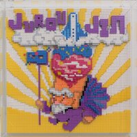 Nanoblock Shibuya Pixel Art Artist Works: Takeshi Murai Relief