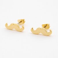 Lilou Mustache Stud Earrings