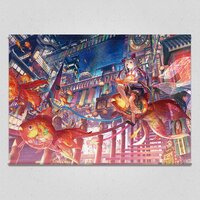 Flow of Goldfish Through a Celestial River Tapestry