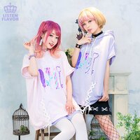 LISTEN FLAVOR Sacred Secret Lace-Up Big Hoodie