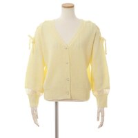 LIZ LISA Shoulder Ribbon Cardigan