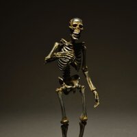 KT Project KT-005 Takeya Style Jizai Okimono "Gaikotsu" Iron Rust Look