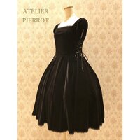 Atelier Pierrot Velour Double Lace-Up Dress