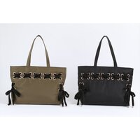 Honey Salon Velour Ribbon Tote Bag