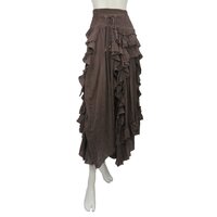 Ozz Oneste Damaged Gauze Long Skirt