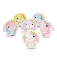Pote Usa Loppy Colorful Rabbit Plush Collection (Ball Chain)