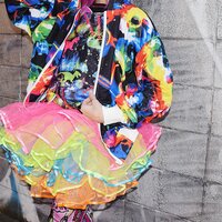 ACDC RAG Psychedelic Zippered Hoodie