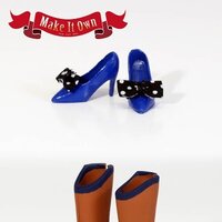 Shoes: High Heels (Blue) & Boots (Brown)