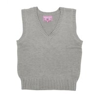 Teens Ever High School Uniform Vest (Heather Gray)