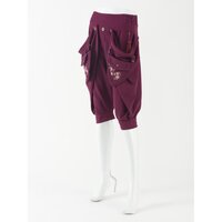 Ozz Oneste Cherry Blossoms Embroidered Voluminous Long Shorts