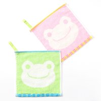 Pickles the Frog Mini Handkerchief Towel w/ Loop