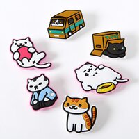 Neko Atsume Rubber Clips