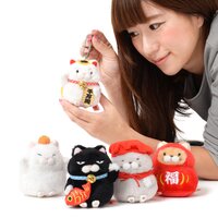 Hige Manjyu Maneki-neko Cat Plush Collection Vol. 2 (Ball Chain)