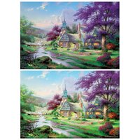 Clock Tower Cottage Jigsaw Puzzle
