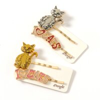 gargle I Love Cats Hair Clips