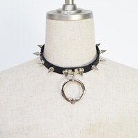 ACDC RAG Black Ball Ring Needle Choker