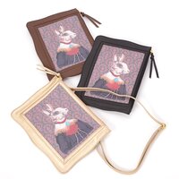 FLAPPER Rabbit Portrait 2-Way Clutch