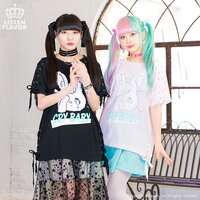 LISTEN FLAVOR Crybaby Rabbit Lace-Up Cutsew