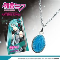 Hatsune Miku Motif Medallion-Style Pendant