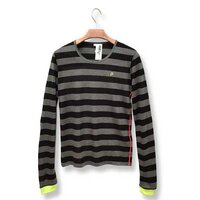 Hatsune Miku Timeline Black & Gray Striped Long Sleeve Cutsew