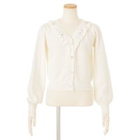 LIZ LISA V-Neck Perforated Cardigan