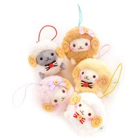 Fuwa-moko Natural Wooly Sheep Mini Strap Plush Collection