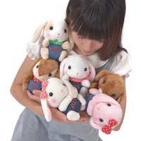 Pote Usa Loppy Denim Rabbit Plush Collection (Standard)