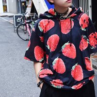ACDC RAG Strawberry Oversized Short Sleeve Hoodie