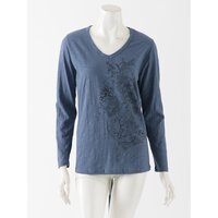 Ozz Oneste Marineko Pattern V-Neck T-Shirt