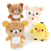 Rilakkuma Korilakkuma to Atarashii Otomodachi Plush Keychain Collection