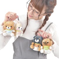 Mameshiba San Kyodai Puppy Dog Plush Collection (Ball Chain)