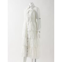 Ozz Oneste Tiered Lace Long Blouse