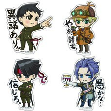 Capcom x B-Side Label Dai Gyakuten Saiban Stickers