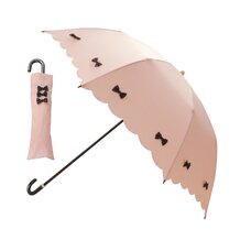 pink trick Colorful Ribbon Collapsible Umbrella (Rain/UV Protective)