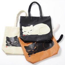 Osumashi Pooh-chan Sleeping Pooh-chan Tote Bags