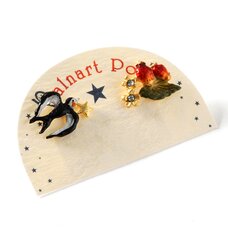Palnart Poc Swallow & Strawberry Earrings