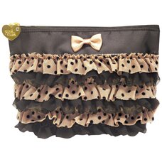 pink trick Frilly Spacious Pouch