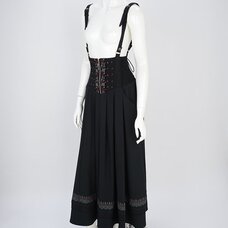 Rozen Kavalier Embroidered Rose Suspender Skirt
