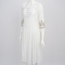 Rozen Kavalier See-Through Flared Dress