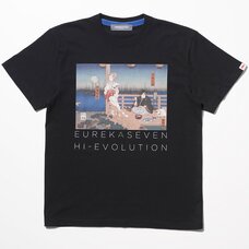 Eureka Seven x Ungreeper Anemone & Dominic Black T-Shirt