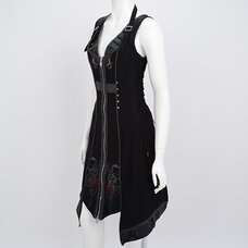 Ozz Oneste Perfume Bottle Print A-Line Jumper Skirt