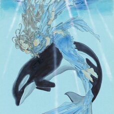 Kousuke Fujishima Signed Limited Edition Framed Oh My Goddess! Primagraphie Art Print: Before Long, to the Sea