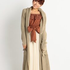 LIZ LISA Extra-Long Hooded Cardigan