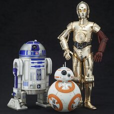 ArtFX+ Star Wars R2-D2 and C-3PO w/ BB-8 1/10 Scale Figure Set