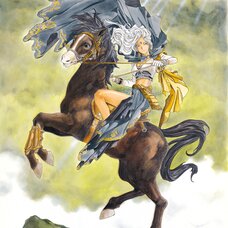 Kousuke Fujishima Signed Limited Edition Framed Oh My Goddess! Primagraphie Art Print: Soaring, Sprinting